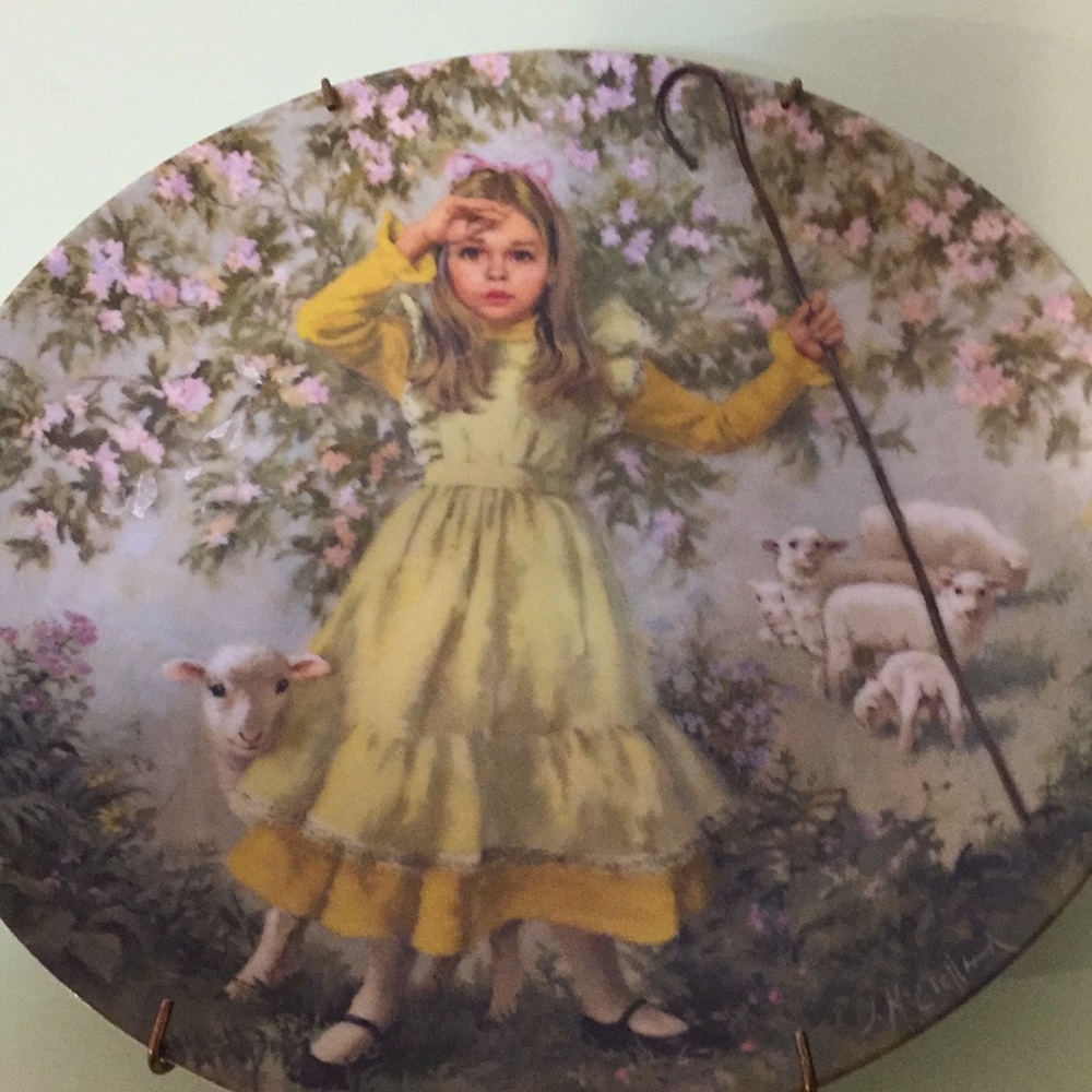 Vintage Little Bo Peep collector’s plate 8 1/2”*